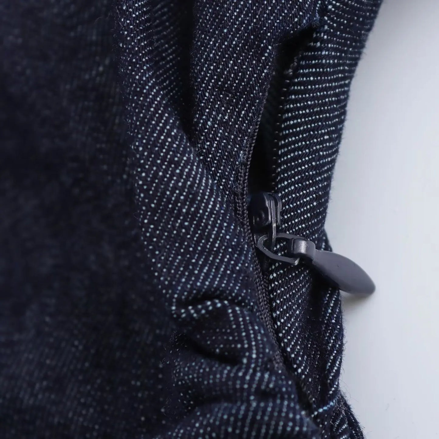 ETJ 2025 Denim MIDI Dress – Slim Fit, Lapel Collar & Side Zipper, Wrinkle-Resistant