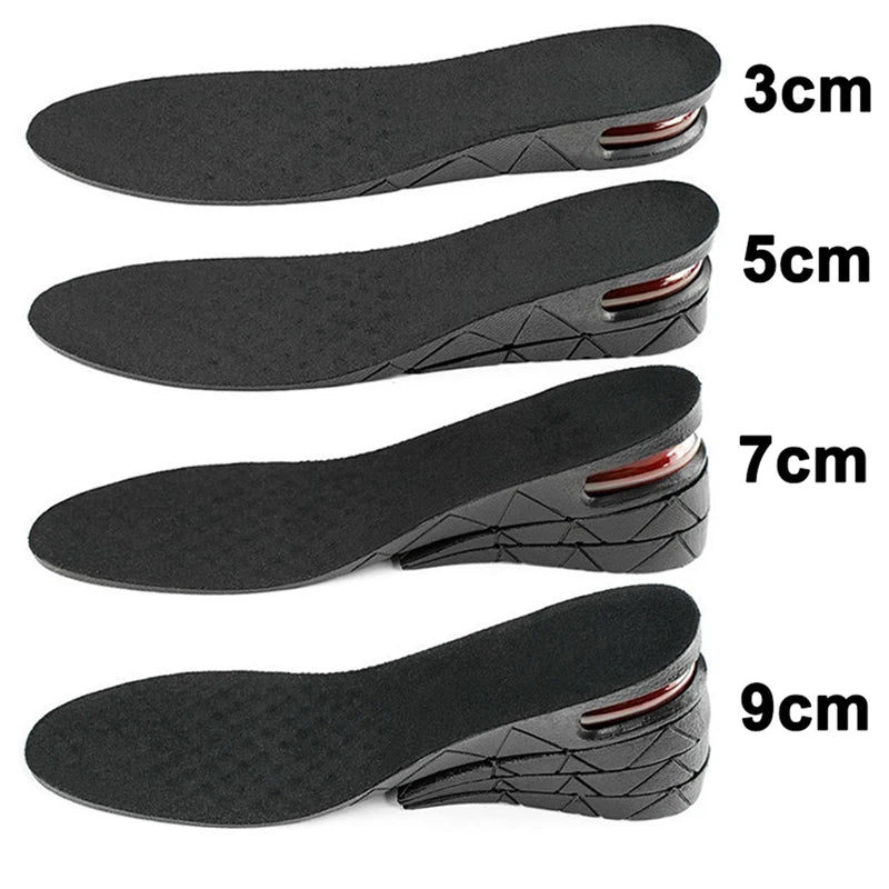 Adjustable Height Increase Insoles – 3–9cm Air Cushion Elevator Shoe Inserts for Men & Women