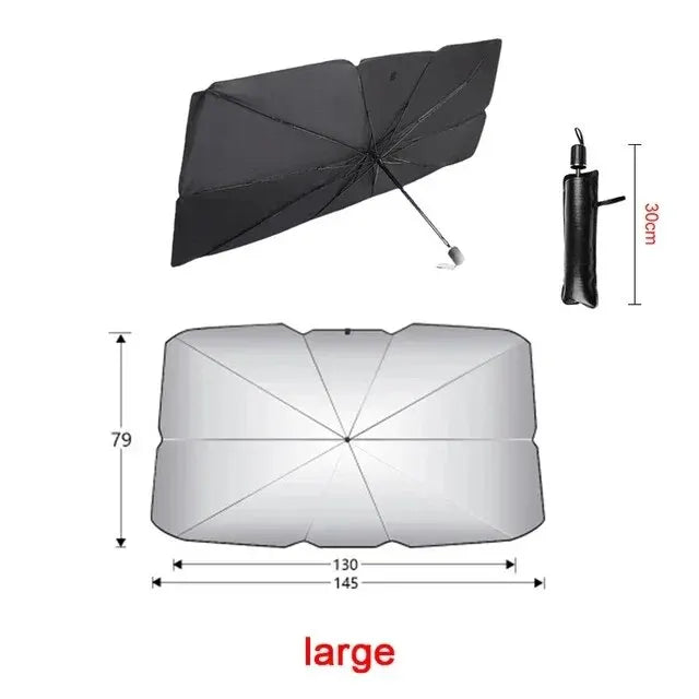 Foldable Car Windshield Sunshade Umbrella – UV & Heat Protection