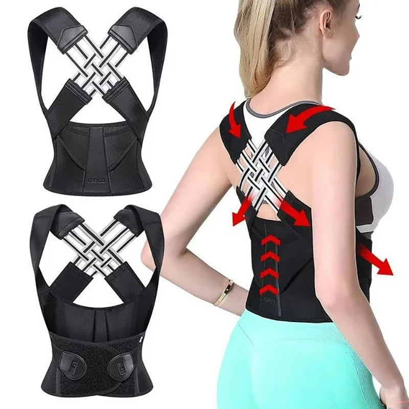 Back Brace Posture Corrector for Women and Men, Shoulder Straightener Adjustable Full Back Support Upper and Lower for pain relief