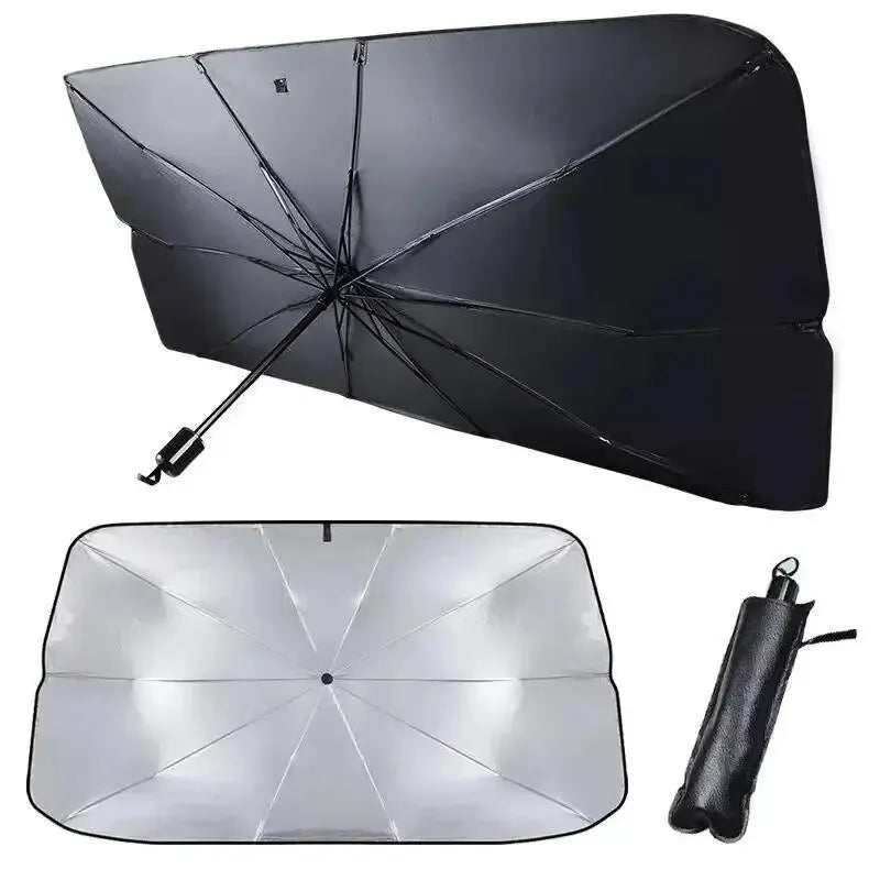 Foldable Car Windshield Sunshade Umbrella – UV & Heat Protection