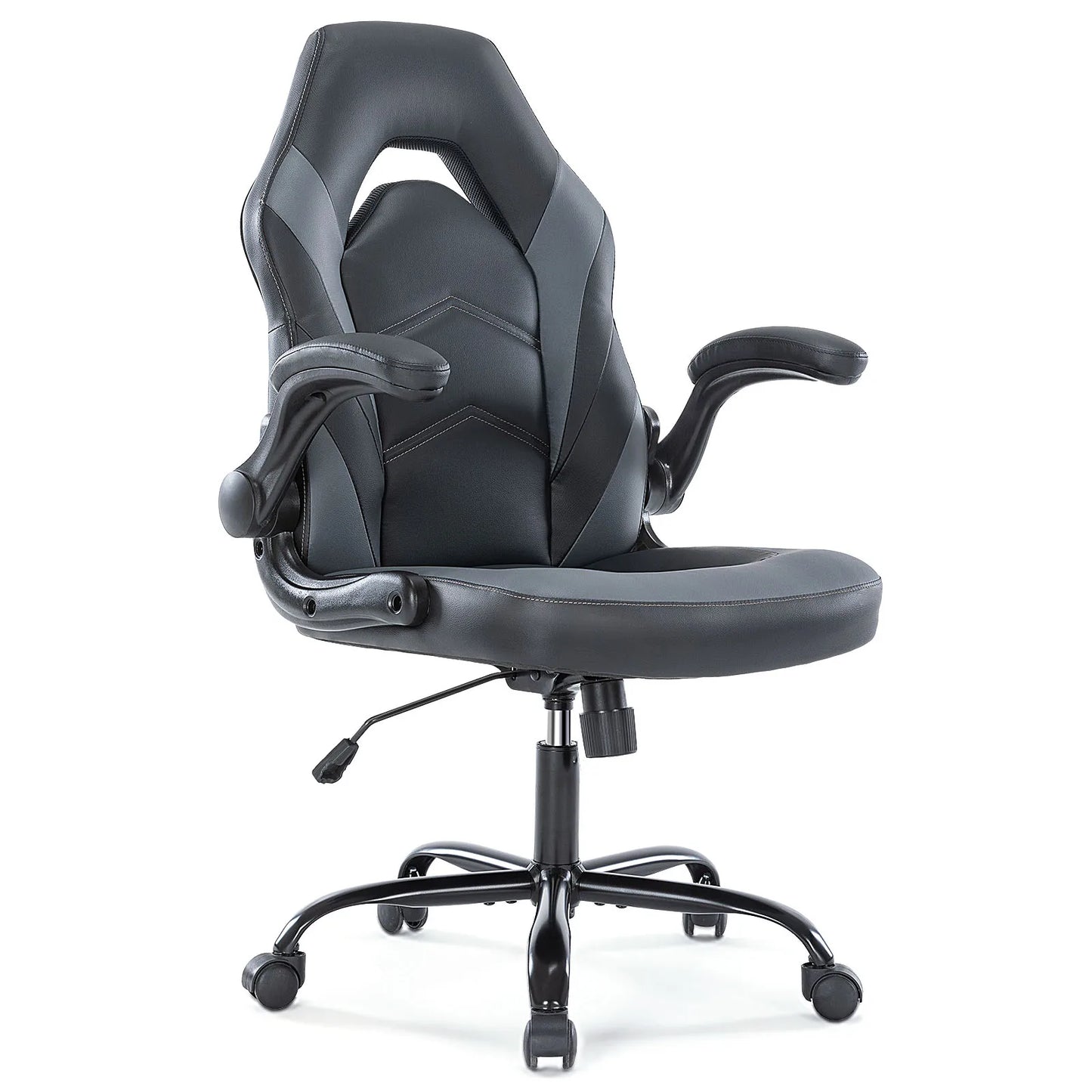 JHK Ergonomic Gaming & Office Chair – Adjustable PU Leather Racing Seat with Flip-Up Armrests | Ideal for Home, Work & Christmas Gift