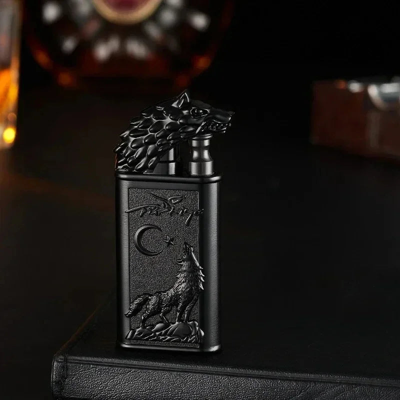 3D Dragon Windproof Double Flame Jet Lighter – Refillable Metal Torch | Unique Gift for Men