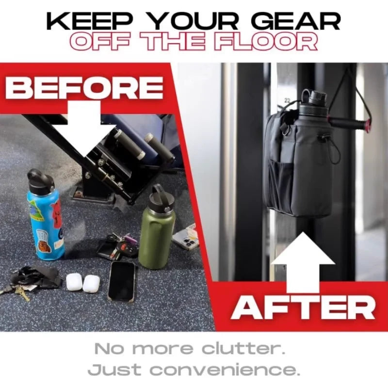 Magnetic Gym Bag – Large Capacity Sports Organizer with Phone Pocket & Water Bottle Holder | Portable Fitness Accessory