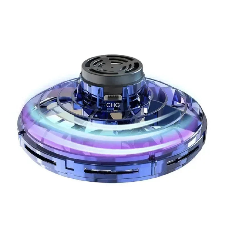 LED Flying Spinner UFO Toy – Rechargeable Mini Drone Hover Ball for Kids & Adults | Hand-Controlled Flying Gyro Aircraft
