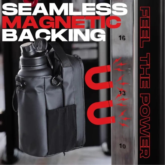 Magnetic Gym Bag – Large Capacity Sports Organizer with Phone Pocket & Water Bottle Holder | Portable Fitness Accessory