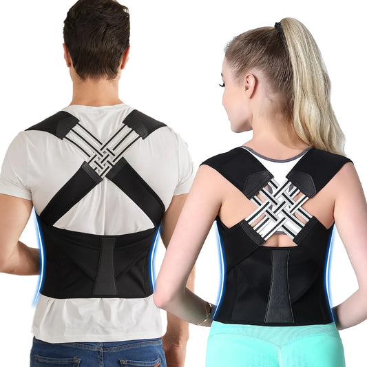 Back Brace Posture Corrector for Women and Men, Shoulder Straightener Adjustable Full Back Support Upper and Lower for pain relief