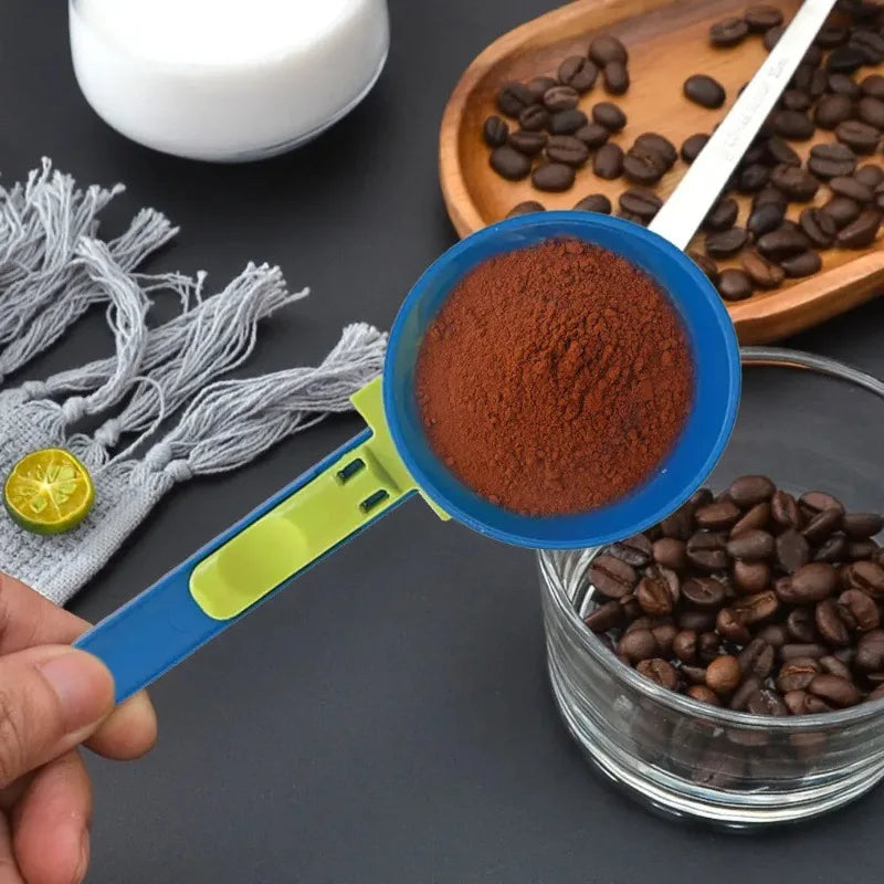 Mess-Free Protein Powder Scoop with Sliding Funnel – Durable PP Material, Easy Pour Supplement Dispenser for Kitchen & Fitness Use