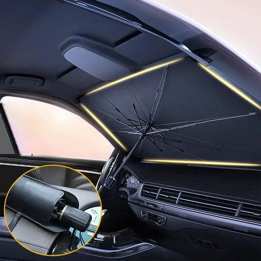 Foldable Car Windshield Sunshade Umbrella – UV & Heat Protection