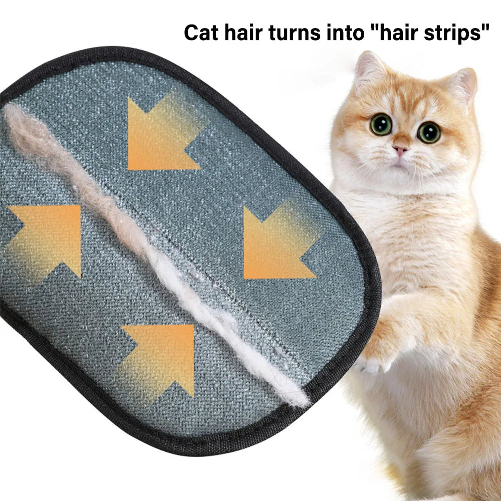 Pet Grooming & Hair Removal Glove – Easily Remove Loose Fur from Pets, Furniture & Clothes