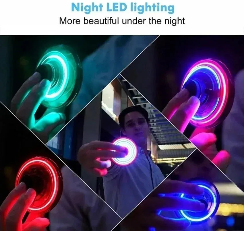 LED Flying Spinner UFO Toy – Rechargeable Mini Drone Hover Ball for Kids & Adults | Hand-Controlled Flying Gyro Aircraft