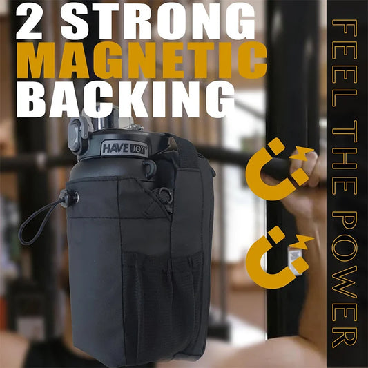 Magnetic Gym Bag – Large Capacity Sports Organizer with Phone Pocket & Water Bottle Holder | Portable Fitness Accessory